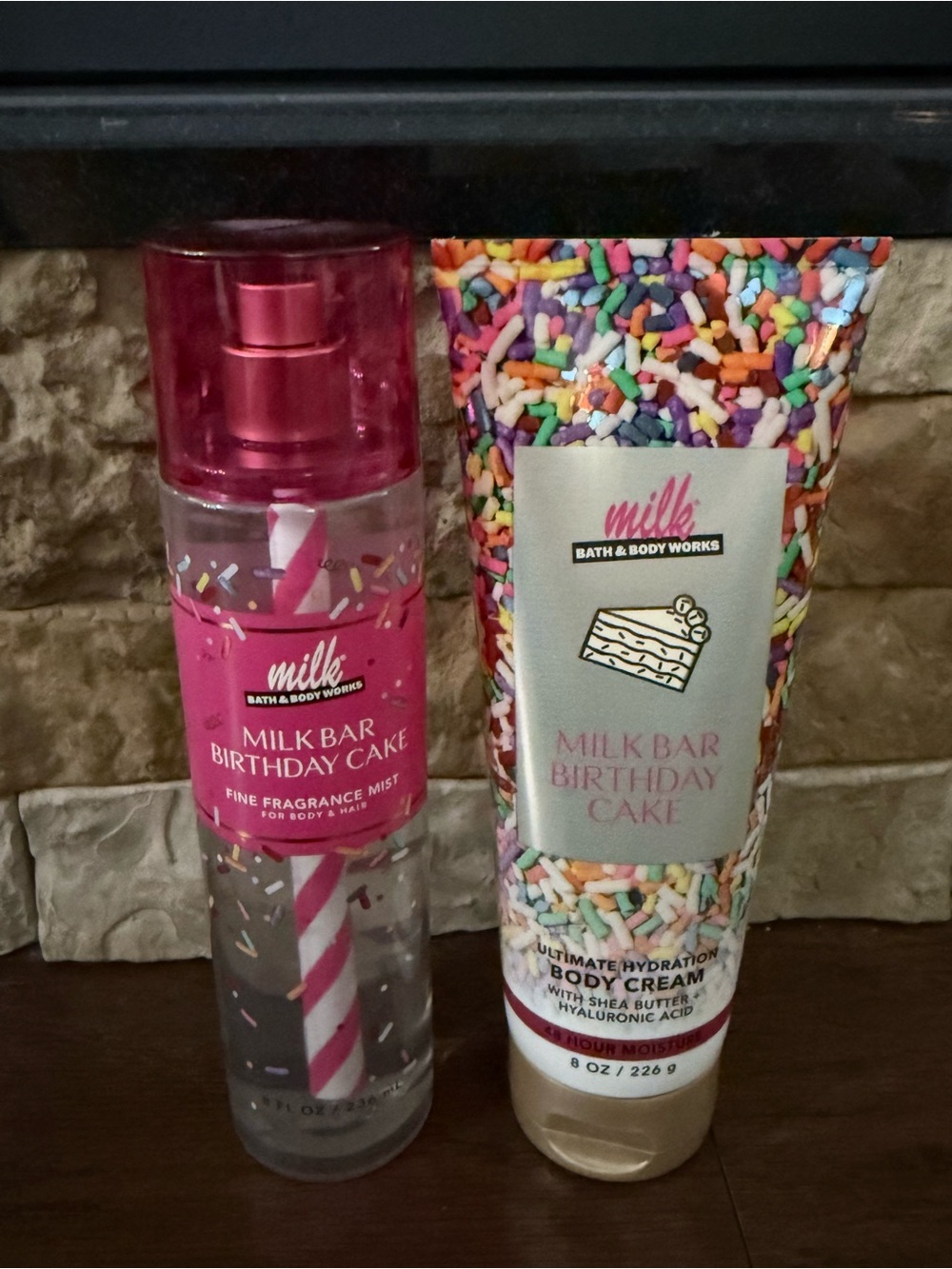 NEW Bath and Body Works Milk Bar Birthday Cake Lotion & Spray Set